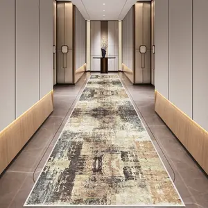 Modern Luxury Faux Wool Long Hallway Rug, Washable Living Room Runner, Boho Runner Rug, Durable Bedroom Footstool Mat, Perfect Christmas Gift