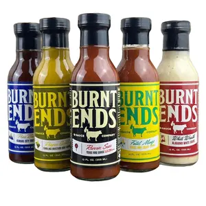 Burnt Ends Spicy Barbecue Sauce - 5 Flavors - Spicy BBQ Sauce Dip