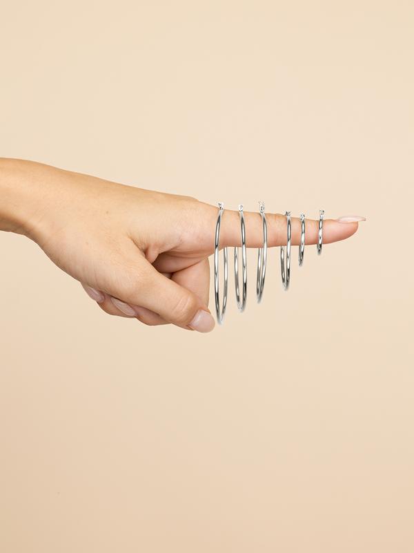 Sterling Silver Hoop Earrings