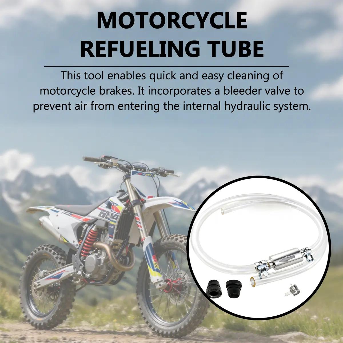 Brake Bleeder Kit,Brake Fluid Bleeder Kit Includes 2PCS Brake Bleeder Hose,One Way Check Valve,Universal Break Bleeder Kit Car Accessories for Car Motorbike Bike