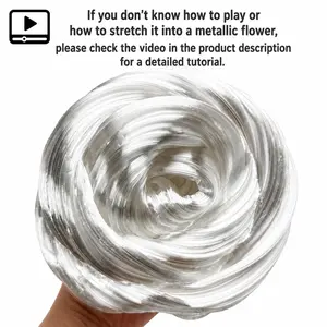 Liquid Glass Slime – Crystal Clear Metallic DIY Slime, Super Stretchy & Non-Sticky Stress Relief Sensory Toy for Kids & Teens, Available in 3.5oz(100g), 10.5oz(300g) & 17.6oz(500g)