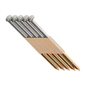 GRSP12DZHG Full Round Head Framing Nails, 3.25in x .131in, 30-Degree Angle, 2000 per Box, 24.8 lbs, 6.75" H 6.5" W 6.75" L, Fits Most 30-34 Degree Paper Tape Framing Nailers