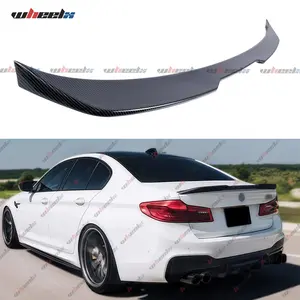 2017-2023 – BMW 5 Series G30 & 2018-2023 BMW F90 M5 4-Door Sedans #Valentines Gift#BM – Carbon Fiber Print Trunk Spoiler Rear Wing, PRO Style Premium Exterior Mod Accessory W G30 Spoiler#F90M5Wing fathersdaygift fathersdaygift