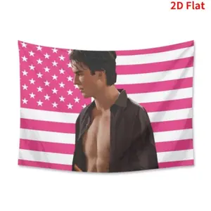 Trendy Damon Tapestry Salvatore Flag Poster, Knit Style for Bedroom, Living Room & Dorm Décor, Ideal for Modern Home Interiors