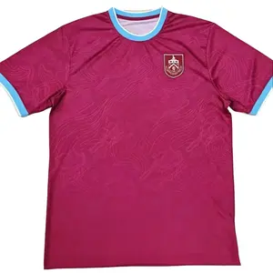 25-26Burnley Home Soccer Jersey S-2XL Ready Stock Quickly dying Top Quality Stretch’s Cheap