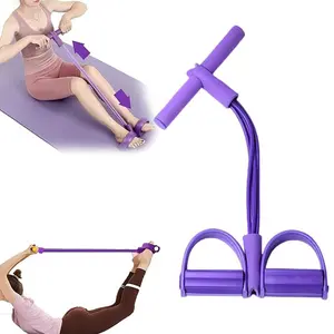 Manual Tension Training Pedal ElasticBand, Eco-Friendly Natural Latex Yoga St.