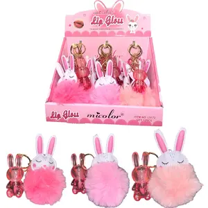 Bunny Babe Lipgloss & Keychain Set