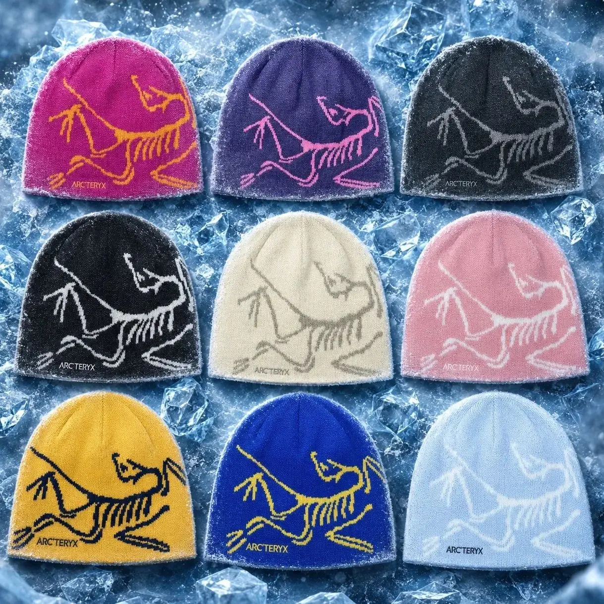 Arc'teryx Bird Head Toque Beanie Warm Knit Winter Hat Unisex Outdoor Hiking Ski Cap