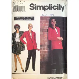 Simplicity 8131 Sewing Pattern (Vintage) UNCUT
