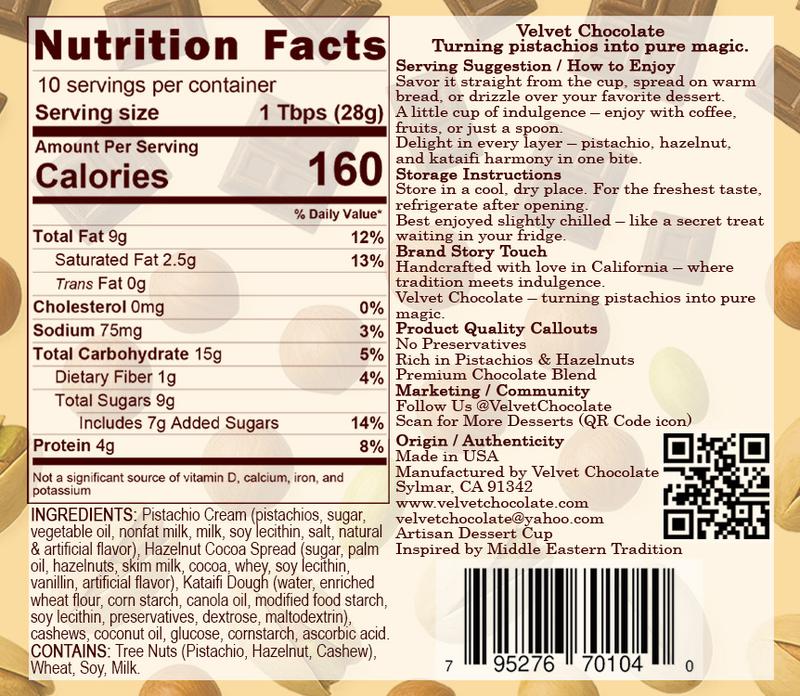 JARWIN Dubai Jar 10oz Premium Pistachio Cream with Kunafa & Chocolate Hazelnut Layers | Handmade Luxury Dessert Jar | Middle Eastern Inspired Gourmet Spread | Perfect Gift, Premium Pistachio Hazelnut Indulgence