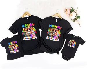 Personalized Birthday Coco-melon Birthday Boy Cocomelon Family Cocomelon Party Family Matching T-Shirt