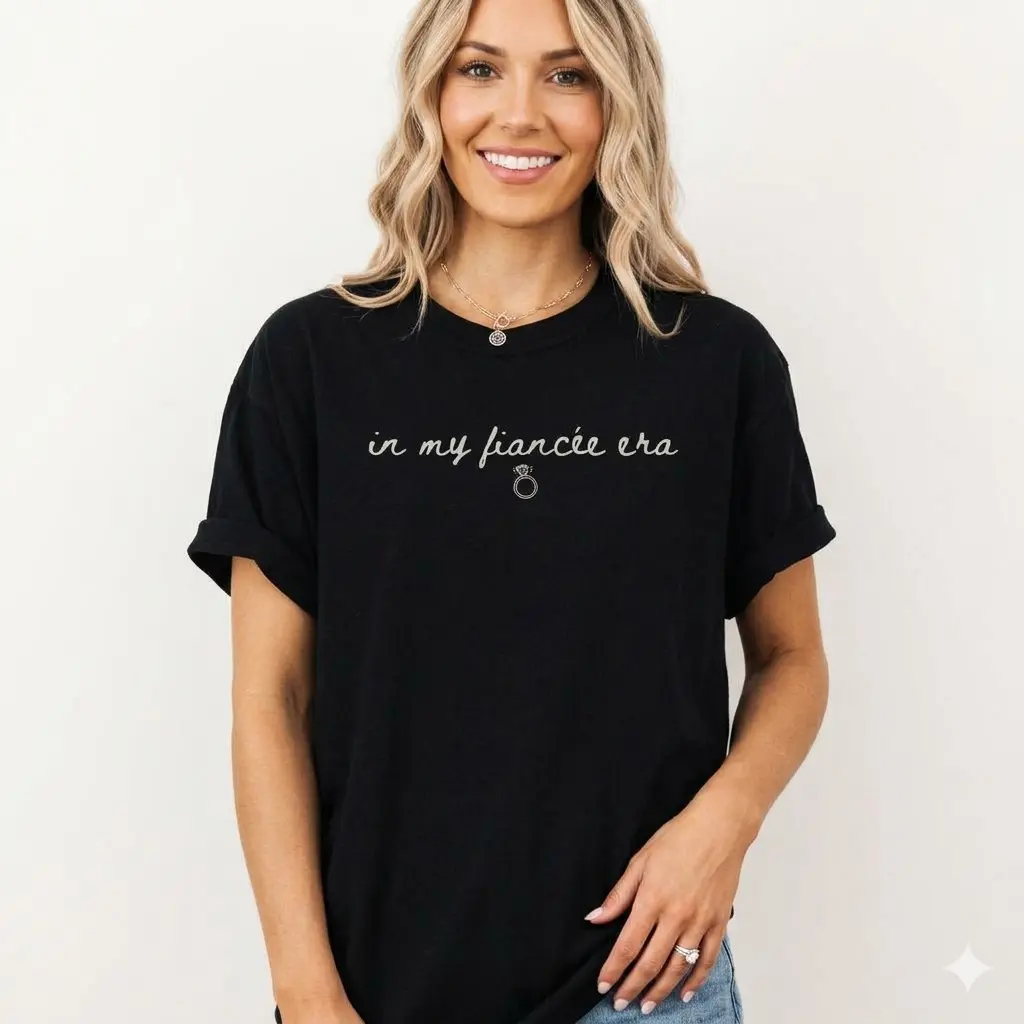 In My Fiancée Era TShirt, Engaged Shirt, Future Mrs. Shirt, Engagement, Bridal Shower Bride Shirt, Bachelorette Tee,、 Dream Soft