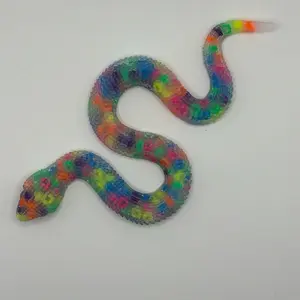 Flexible Rainbow Snake Silicone Picky Pad - Skin Picking & ADHD Relief Toy with Textured Silicone Scales for Stress and Focus Relaxation Stick Solution