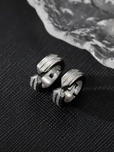 Rhinestone Decorated Earrings (1 Pair), Men's Fashionable Stainless Steel Ear Clip, Casual Jewelry for Party, Daily Clothing Decor, Trendy All-match & Exquisite Jewelry for Birthday Gift