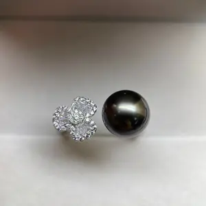 Tahitian Seawater Pearl Ring 9.8-10 mm