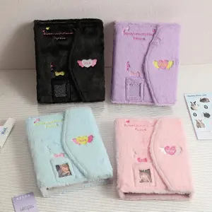 Kawaii Fluffy Envelope Shape Plush A5 Kpop Photocard Binder Collect Book Idol Photo Card Holder Photocard Album