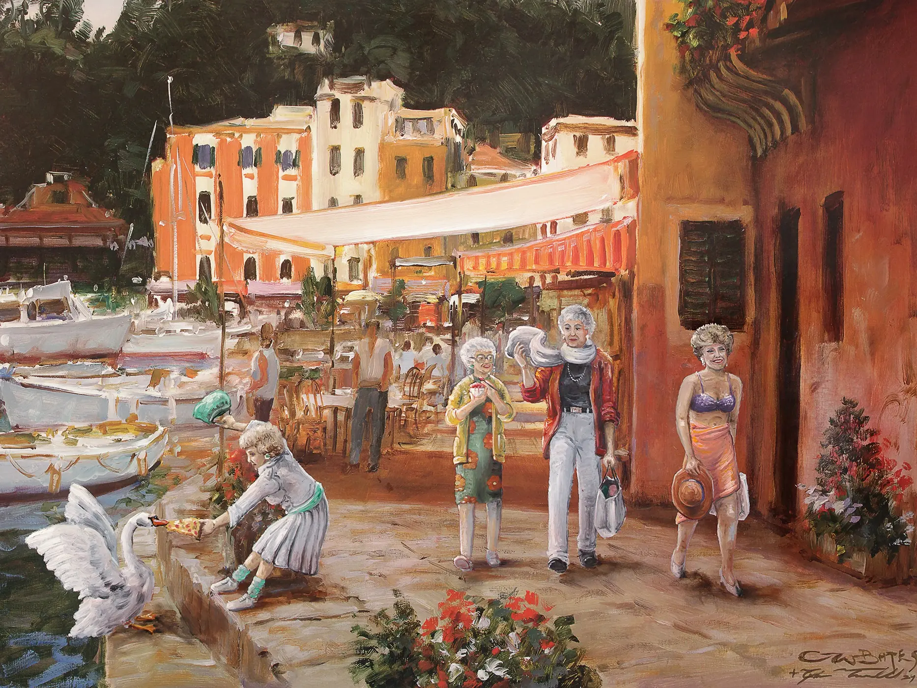 "Picture it, Sicily" - 24" x 16" High Quality Canvas Print