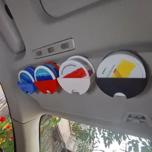 (FS) UPGRADED Car Visor Dip Can Holder| Stronger ABS, Bigger Fit, Sleek Finish ,Durable Holder for Round Can & Nicotine Pouch, Quick Access & Tool-Free Mount| For ZYN, VELO, ZONE, PABLO, KILLA, FOX & All Major Dip Can Brands storage, 3D-Printed Holster Ca