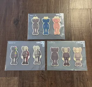 KAWS Complete Set of 3 NGV 2019 Exclusive Magnets 9 Total Companion BFF Flayed