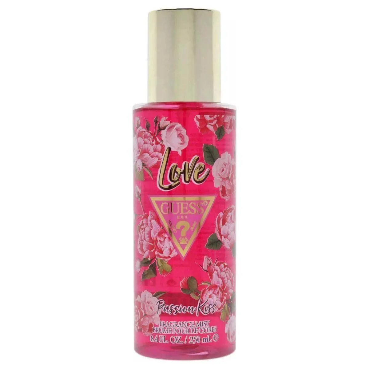 GUESS Love Passion Kiss Floral Scents Perfume for Women - 8.4 fl oz Fragrance Mist, Jasmine Blend with Musk Base, Fruit-Flavored Citrus Grapefruit Perfumed Selfcare Item, Fruit-Flavored Women's Fragrance