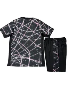 Sports Set, Tee Shorts Set, Breathable Shirt, Gift for Kids, Football PSG Fan Jersey, Training Clothes, Casual Short Sleeve and Shorts