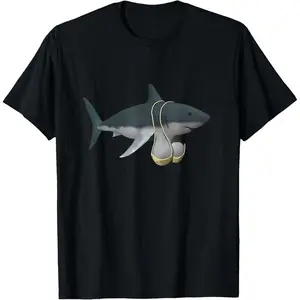 funny shark meme brainrot gen z T-Shirt