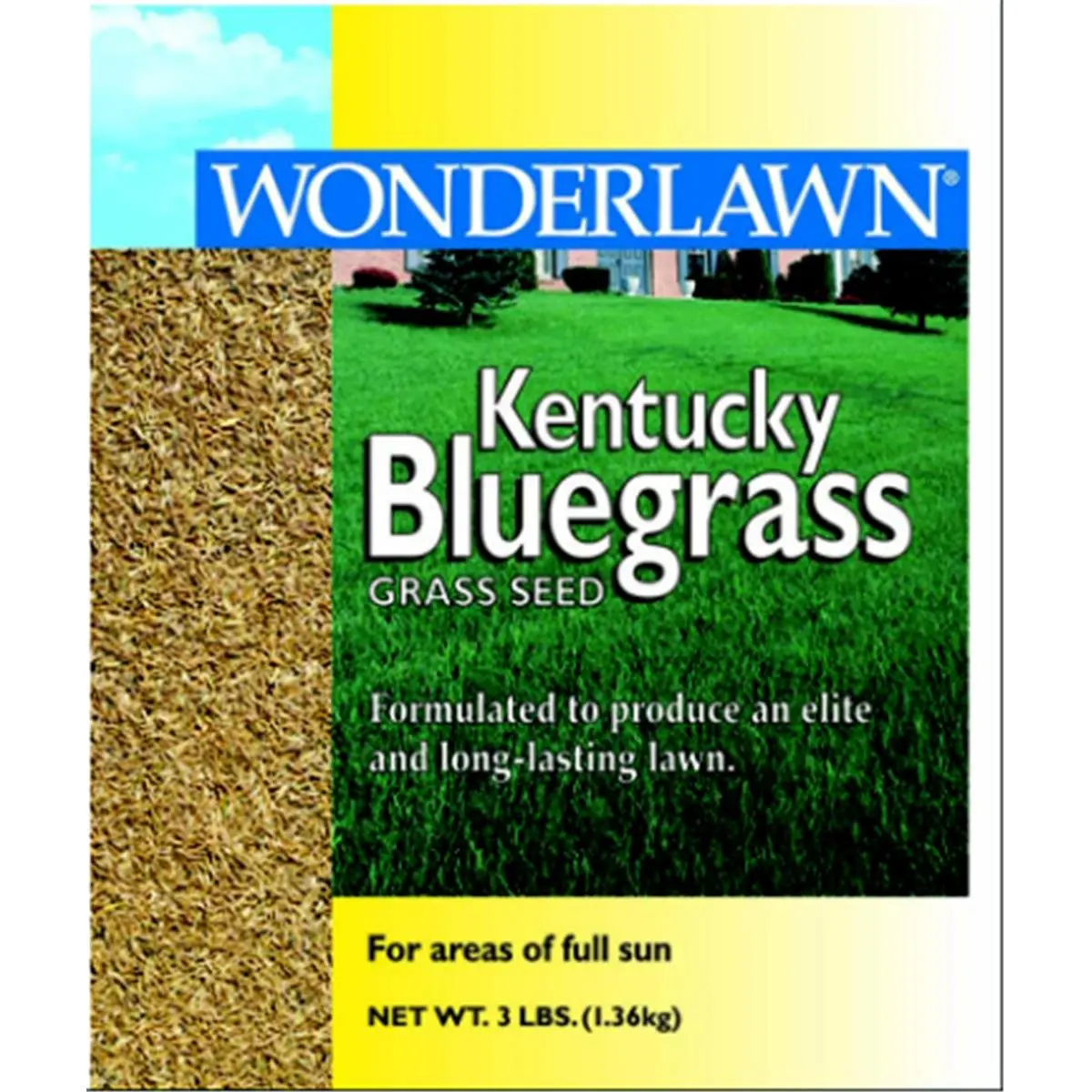 212 MAIN Formulated Kentucky Bluegrass Grass Seed Mix, 1 lb, Ideal for Full Sun Areas, Home Improvement Garden Supplies