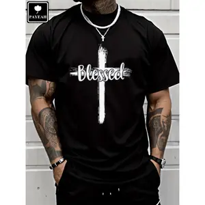 PAYEAH Christian Jesus Graphic Tees T Shirts For Men  Pure Heavy Cotton T Shirt