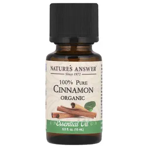 Nature's Answer 100% Pure Organic Essential Oil, Cinnamon, 0.5 fl oz (15 ml)
