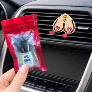 Poppy Tassel Charm Felt Car Diffuser + Fragrance Oil gift set