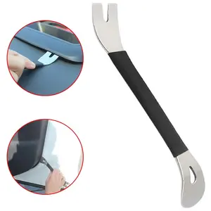 Stainless Steel Car Trim Removal Tool, Durable 2-End Removal Garnish, Level Pry Tools, Door Panel, Driver Audio Terminal Fastener, Car Repair Tools