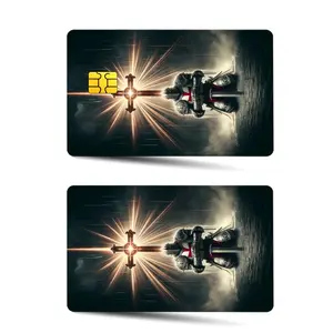 Feature Credit Card Ultra-Thin Skin Vinyl Stickers, 2 Pieces/set, Waterproof Scratch-Resistant Card Stickers, Protective Film