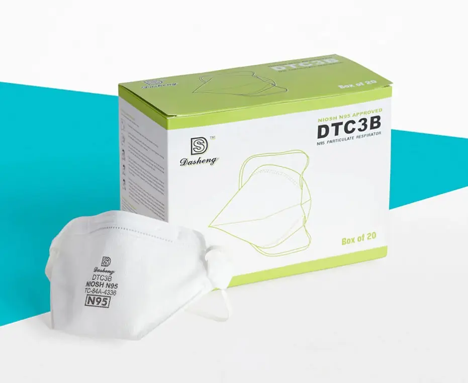 Mask N95 NIOSH Approved 20/box DTC3B / Face mask Protection