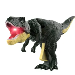 Pull Trigger Dinosaur, Dinosaur Trigger Toy, Press Dinosaur Toy, Model Vibrating Head and Tail Moving Dinosaur (Have Sound)