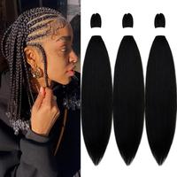 1B# Black Braiding Hair 3 Packs