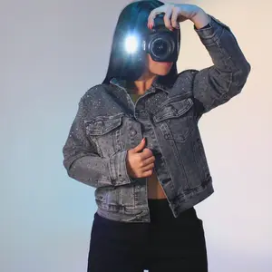 Briss rhinestone denim jacket