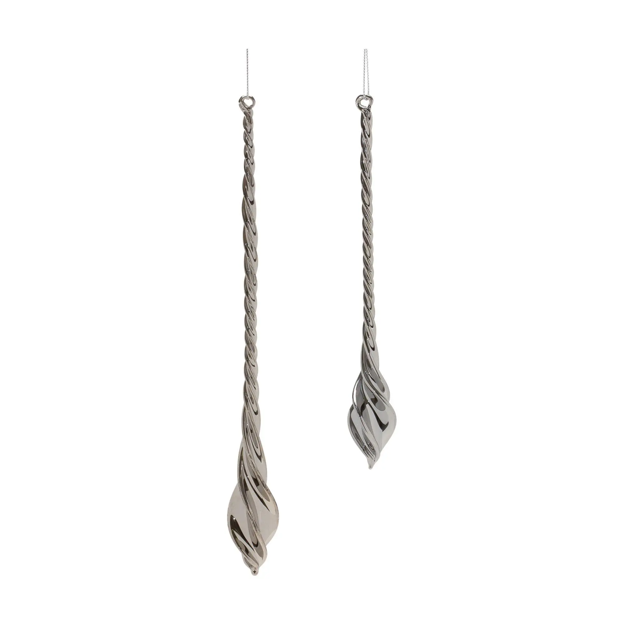 Melrose Swirl Glass Drop Ornament (Set of 12)
