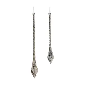 Melrose Swirl Glass Drop Ornament (Set of 12)
