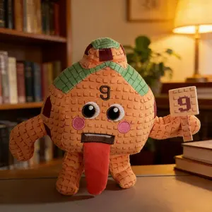 No. 9 Tongue-Sticking Doll - Cute Plush Toy Suitable for Girls, Funny Sticky Tongue Game Doll with Collectible Design, Birthday Gift & Desktop Decoration, Suitable for Birthdays or Souvenirs