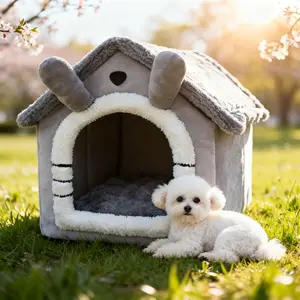 Dog bed medium, spring garden rabbit design, dog garden shade, Foldable cat beds for indoor cats, Washable Cat and Kitten House with Removable Cushion, Pet Bed With Non-Slip Bottom, Dog Kennel for Rest and Comfort, Rest Spot, suitable for small pets