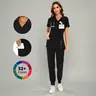 COZYSCRUBS Luna Vital Set for Women - Stretch V-Neck Scrub Top & Jogger Pant with 8 Pockets, Workwear, Uniforms