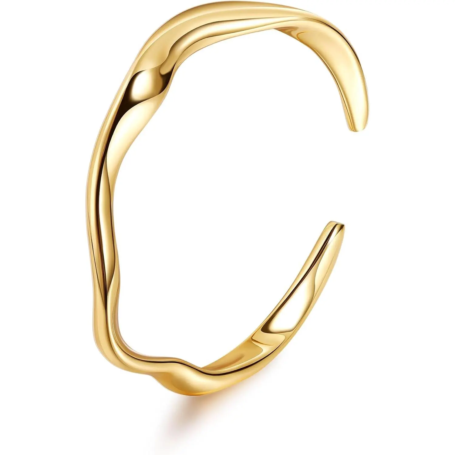 Cuff Bracelets for Women Open Adjustable Gold Cuff Bangle Bracelets Thick Hammered Wrist Cuff Bracelets Thin Minimalist Gold Cuff Bracelet
