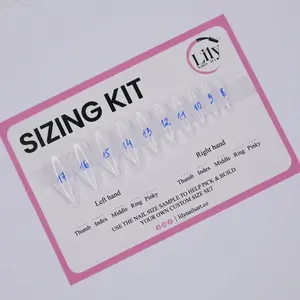 Lilynailsart | Press On Nail Sizing Kit – Almond & Square Shapes - Find Your Perfect Fit
