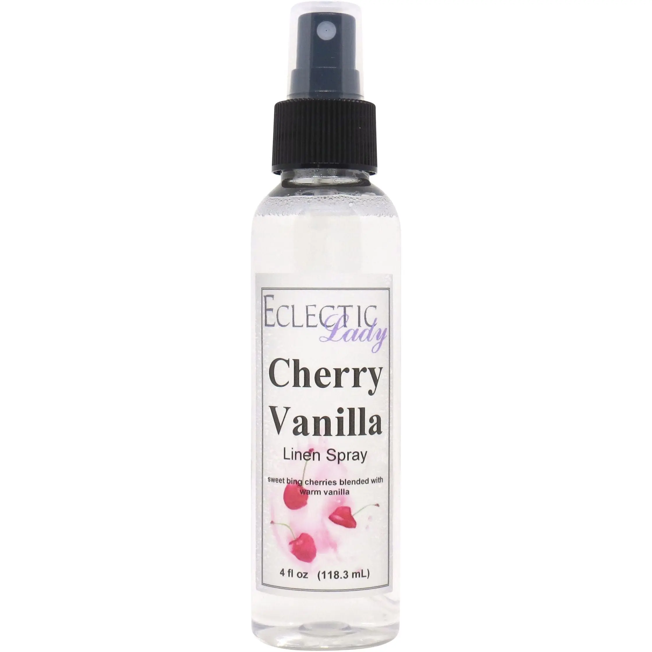 Cherry Vanilla Linen and Sheet Spray - No Artificial Colors, Parabens, or Preservatives - Long-Lasting Scent for Bed, Fabric & Pillow