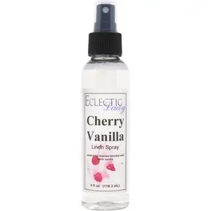 Cherry Vanilla Linen and Sheet Spray - No Artificial Colors, Parabens, or Preservatives - Long-Lasting Scent for Bed, Fabric & Pillow