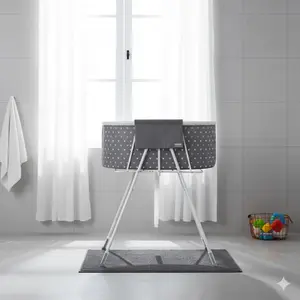 Foldable Dog Bathtub Elevated Shower Station Small Medium Dogs Cats