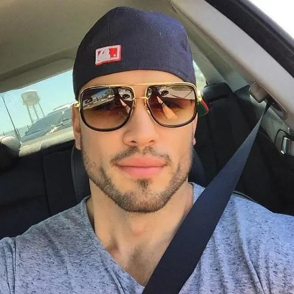 Shadz "PERFECT MATCH" Aviator Alloy Frame Men's Sunglasses - Metal Square Geometric Glasses, Windproof, 400UV Protection, Low Glare, High Quality, Aesthetic, Versatile Styling, Universal Face Fit, Durable Construction, All Seasons, Eye and Face Protection