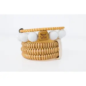 Signature Whale Tail Weaving Bracelet Stack