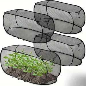 Foldable Pop-Up Mesh Plant Greenhouse Cover Protection Cage, Durable Material, Elevated Garden Bed Net for Animal And Insect Barrier, Ideal for Fruits, Vegetables And Seedlings, Reusable