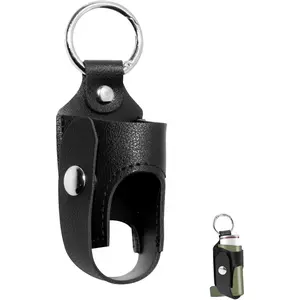 Holder Travel Case for Asthma Inhaler, PU Leather Travel Handy Mini Holster for Adults and Kids, Inhaler Not Included, Black
